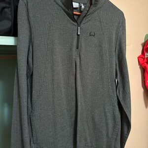 Cinch Charcoal 1/4 zip jacket with pockets